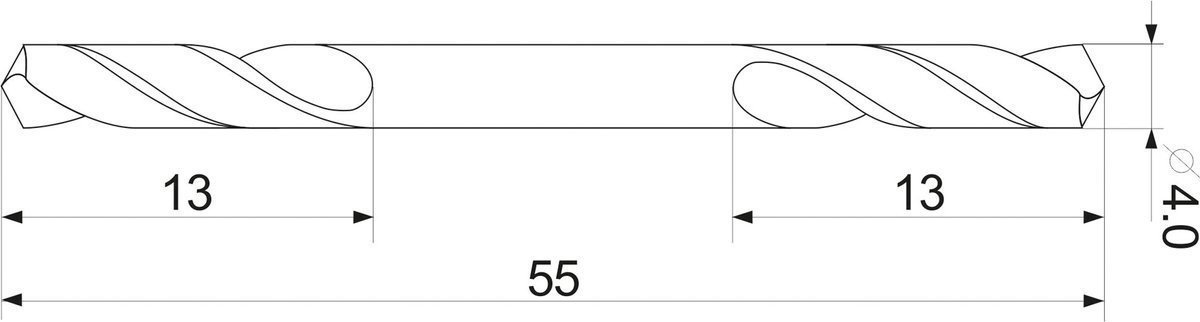 Yato Wiertło Hss Dwustronne Do Metalu 4,0mm 40013