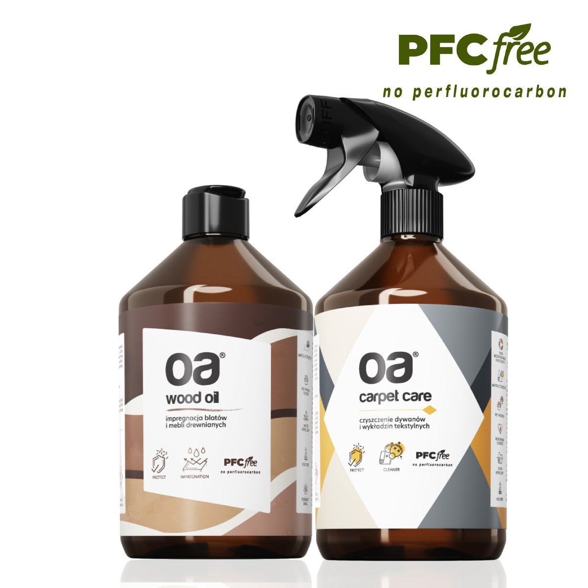 ZESTAW OA Olej do Drewna Blatów + Czyszczenie Dywanu 500ml