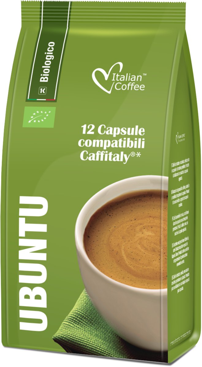 Italian Coffee Ubuntu BIO 100% Arabica kapsułki do Tchibo Cafissimo - 12 kapsułek