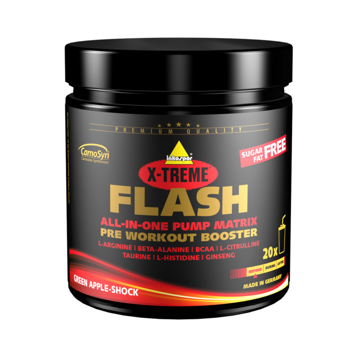 Inkospor X-Treme Flash Booster, Green Apple-Shock, puszka 300 G 770021260