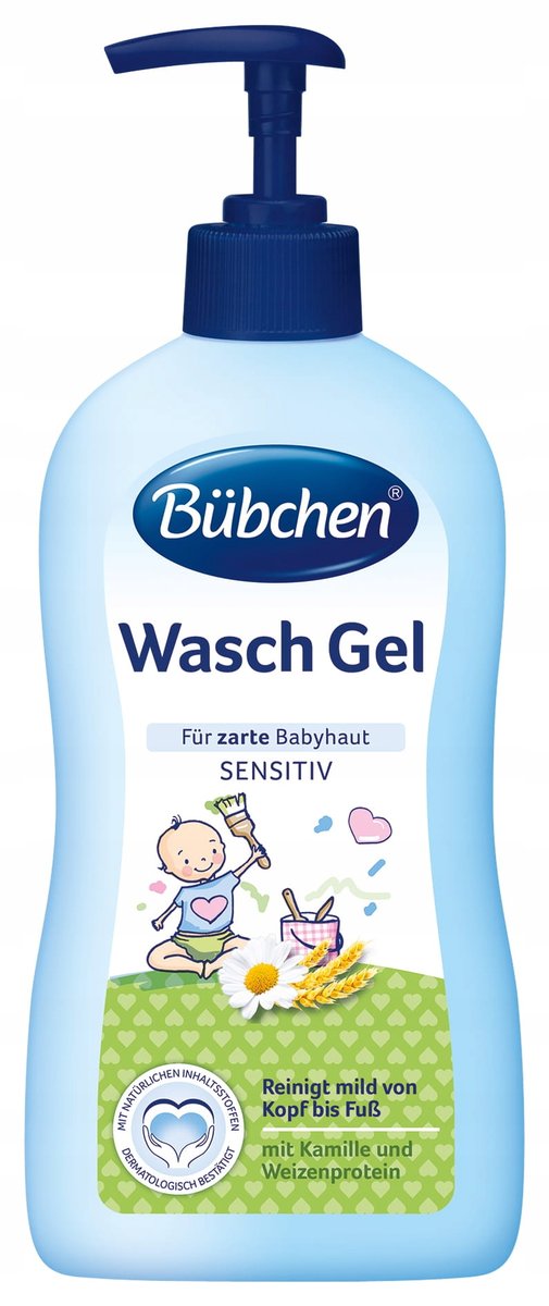 Bubchen Żel do Mycia dla Niemowląt z Rumiankiem i Proteinami Pszenicy 400ml 52998