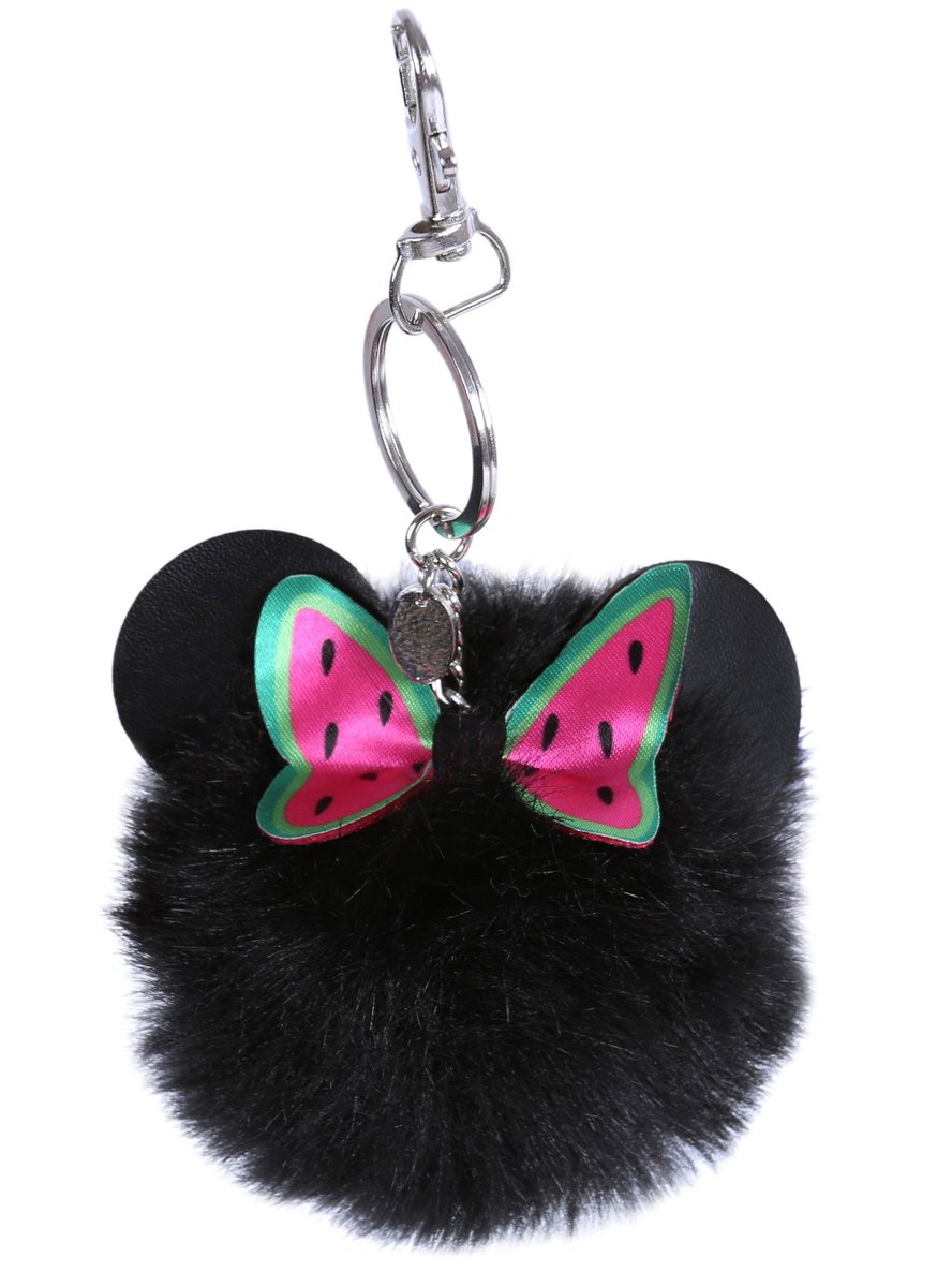 Czarny, włochaty brelok Myszka Minnie DISNEY Uniwersalny