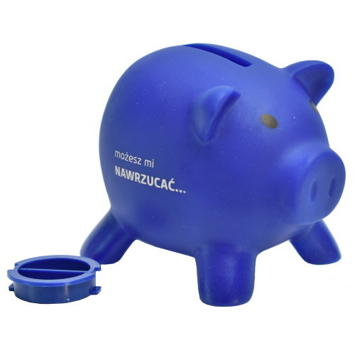 Świnka skarbonka granatowa