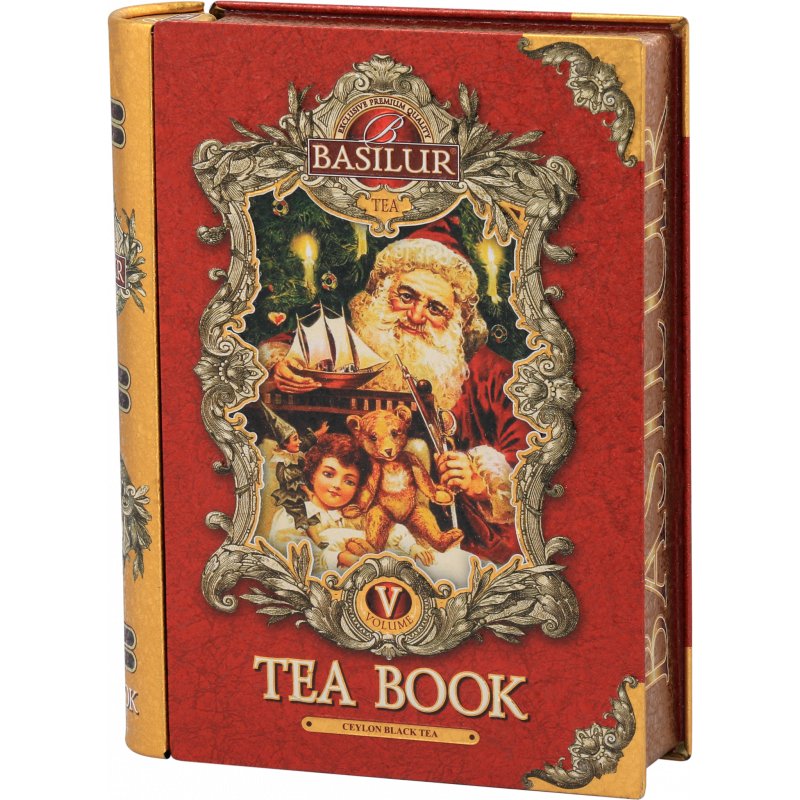 Basilur TEA BOOK Vol. V czarna herbata cejlońska świąteczna GOJI WANILIA MIGDAŁY puszka - 100 g