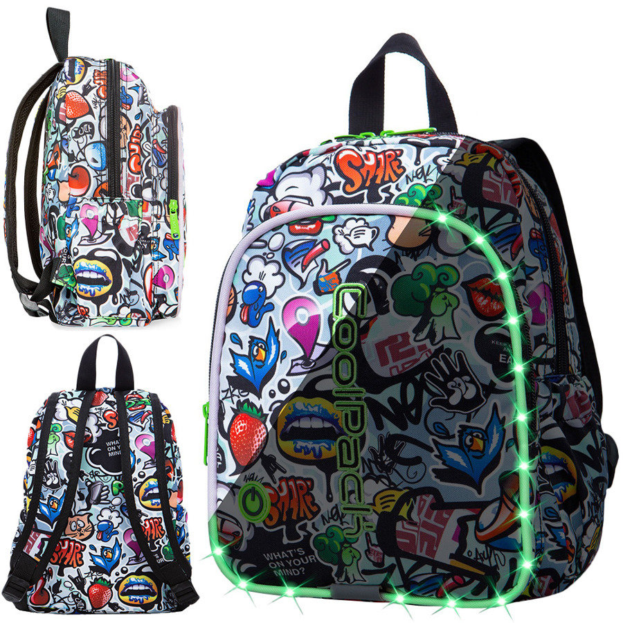 CoolPack PLECAK BOBBY CP 12 LED GRAFFITI Zakupy dla domu i biura! A23201