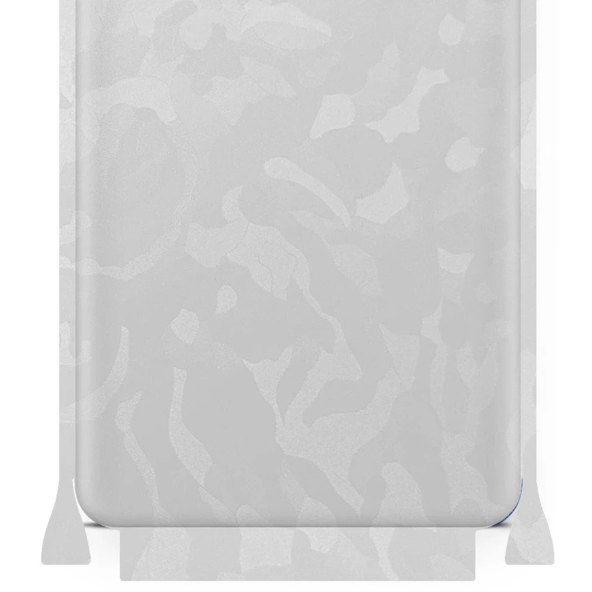 Folia naklejka skórka strukturalna na TYŁ+BOKI do Samsung Galaxy A90 5G -  Moro | Camo Biały - apgo SKINS