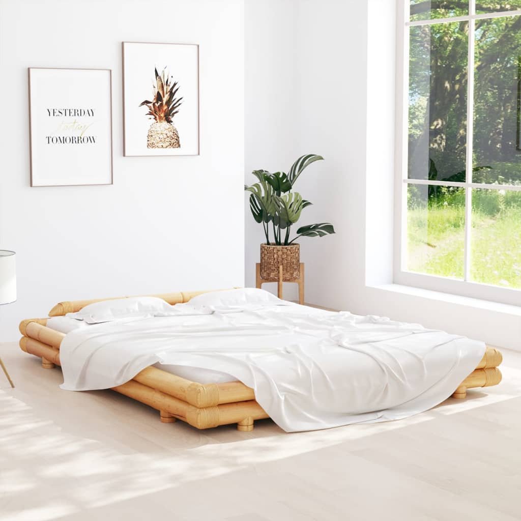 Lumarko Rama łóżka, bambusowa, 160 x 200 cm