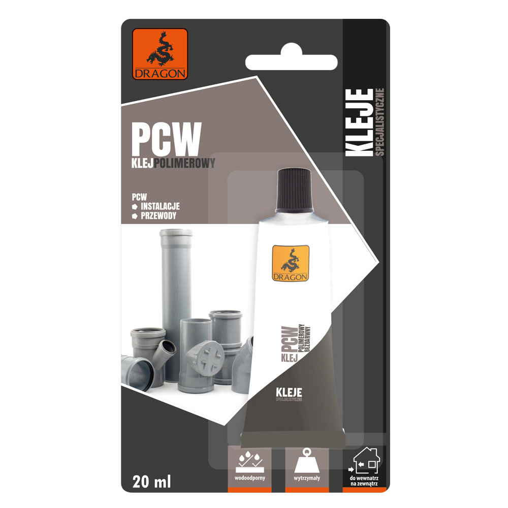 Zdjęcia - Uszczelniacz / płynne gwoździe Dragon KLEJ DO PCW 20ML BLISTER 