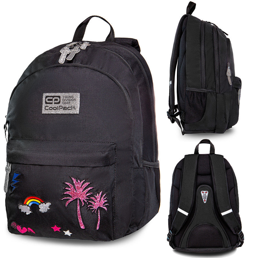 Patio Plecak Coolpack Hippie (B33084) Sparkling Badges Black - 22424CP