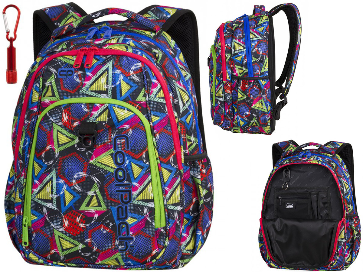 Patio CoolPack Strike Plecak Szkolny 26L Geometric Shapes 85229CP Latarka Gratis