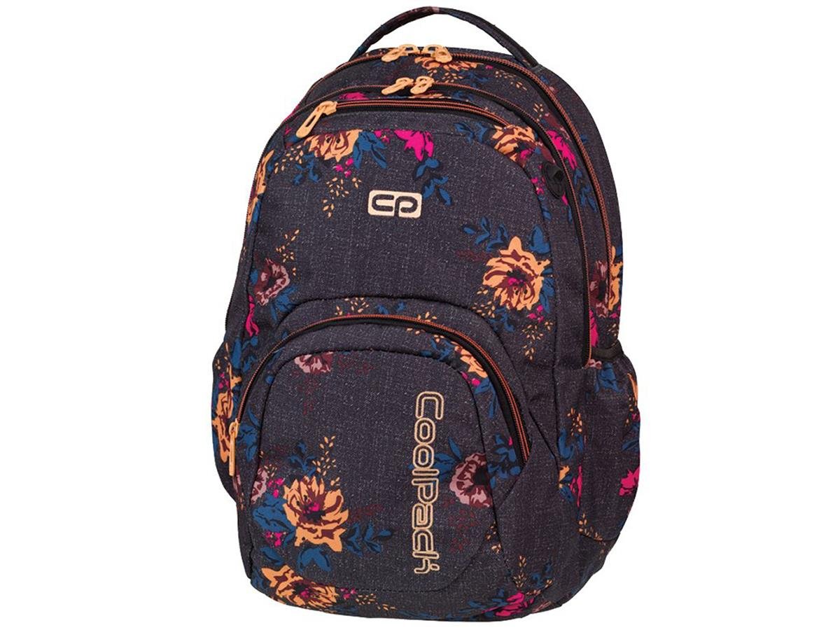 Dwukomorowy plecak CoolPack Smash 26L Grey Flowers