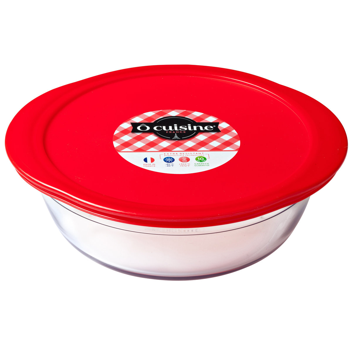 Naczynie żaroodporne okragłe z plastikową pokrywą C'N'S 18 cm OCUISINE
