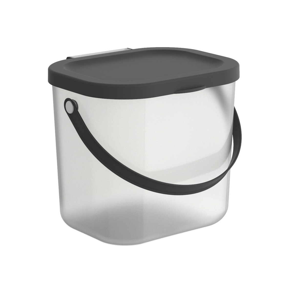 Kosz do segregacji śmieci / na odpady BIO Albula 6 L transparentny ROTHO