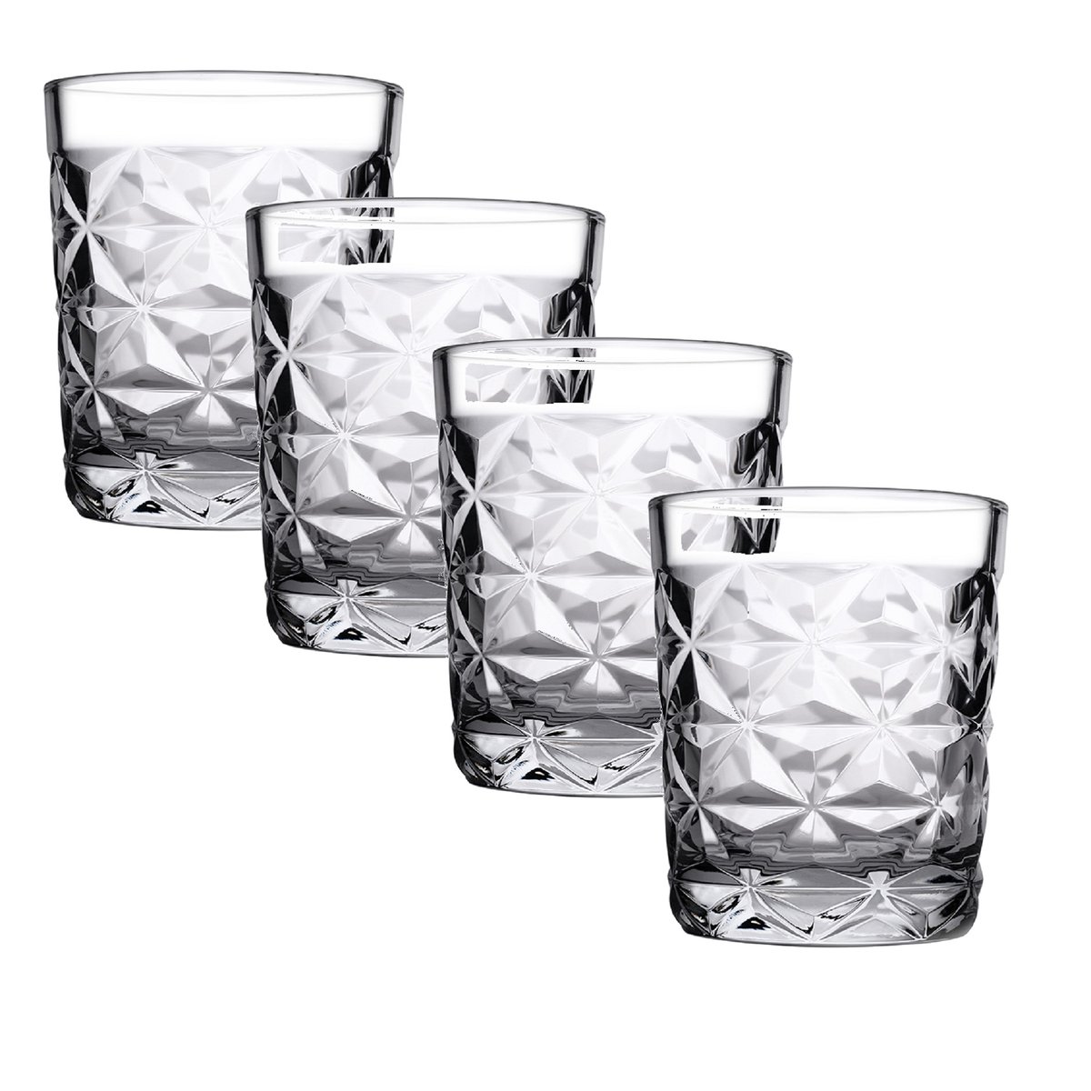 Komplet 4 niskich szklanek Estrella 360 ml PASABAHCE