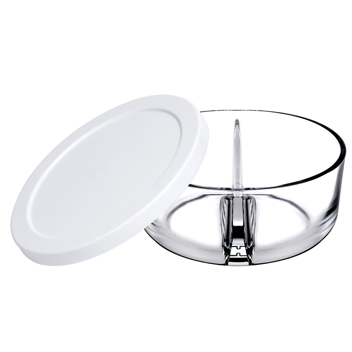 Pasabahce Pasabahce lunch box 16 x 7,6 cm szkło przezroczyste/białe twm_956330