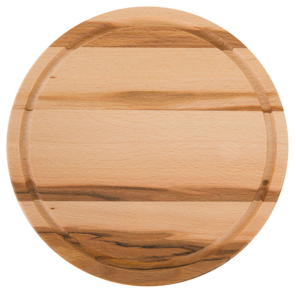 Domotti Deska do krojenia drewniana okrągła Woody 24 cm