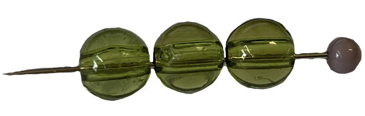 Korale Akrylowe Kula 6mm (50szt) Oliwkowy