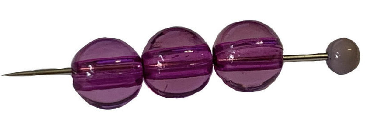 Korale Akrylowe Kula 6mm (50szt) Lawenda