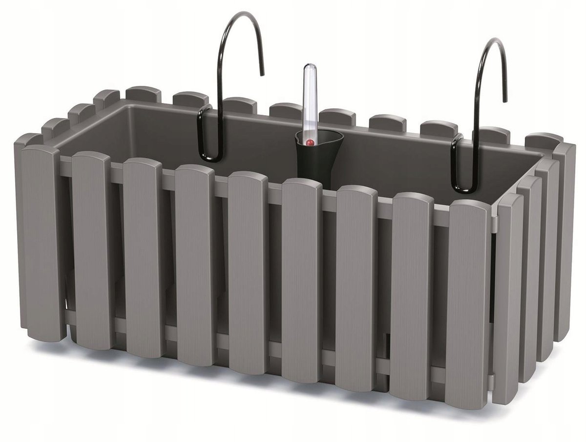 Prosperplast Skrzynka balkonowa Boardee Fence DDEF400W szary kamienny - pg-code-5659547750