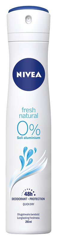 Nivea, Fresh Natural, Antyperspirant damski, 200 ml