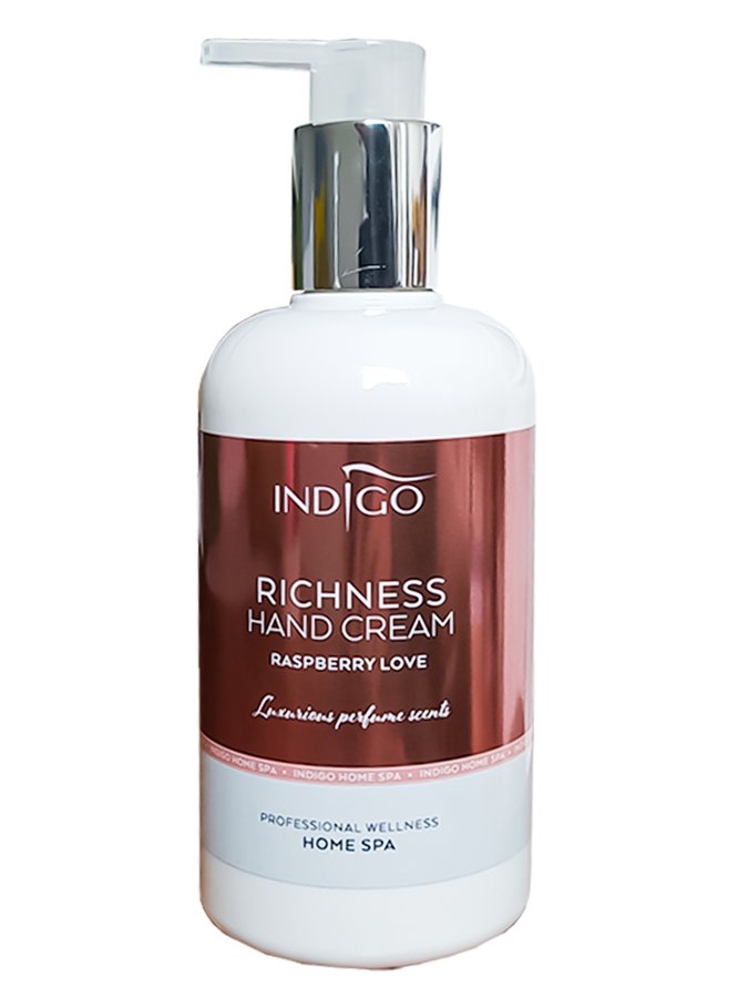 Indigo Nails Lab Indigo Richness Hand Cream Raspberry Love Krem do rąk 300ml