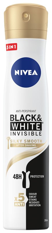 Nivea, Black&White, Antyperspirant damski, 200 ml