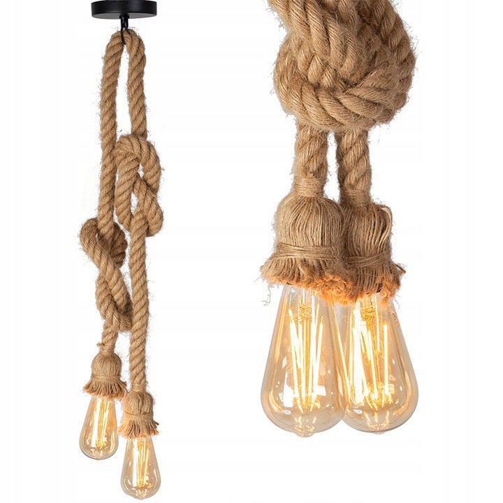 TooLight lampa wisząca 2x60W APP419-2CP brązowa OSW-05020