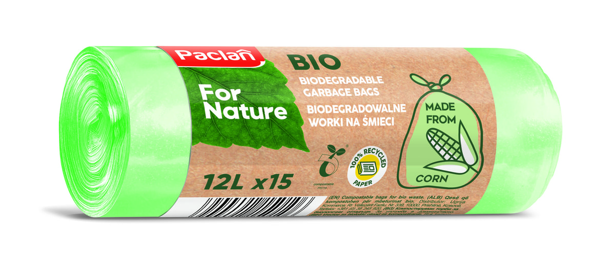 Paclan Biodegradowalne Worki 12L 75SZT For Nature