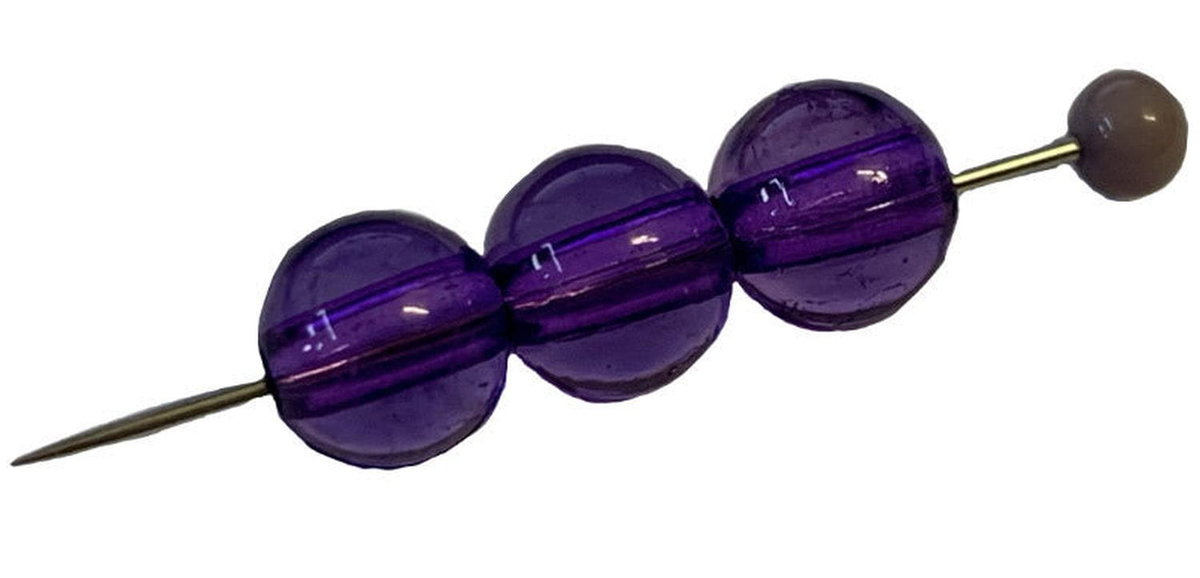 Korale Akrylowe Kula 10mm (14szt) Fiolet