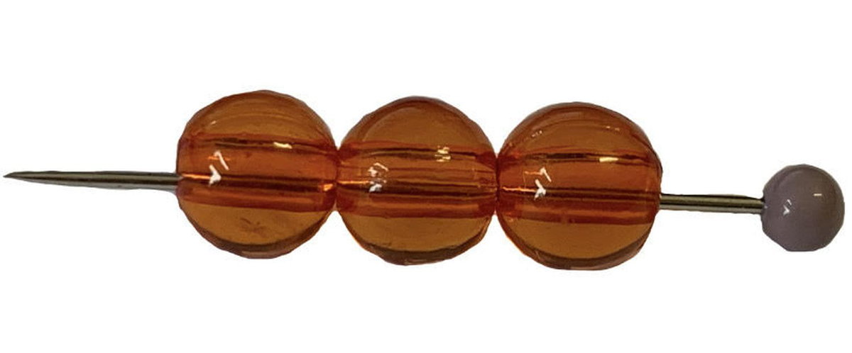 Korale Akrylowe Kula 10mm (14szt) Pomarańczowy