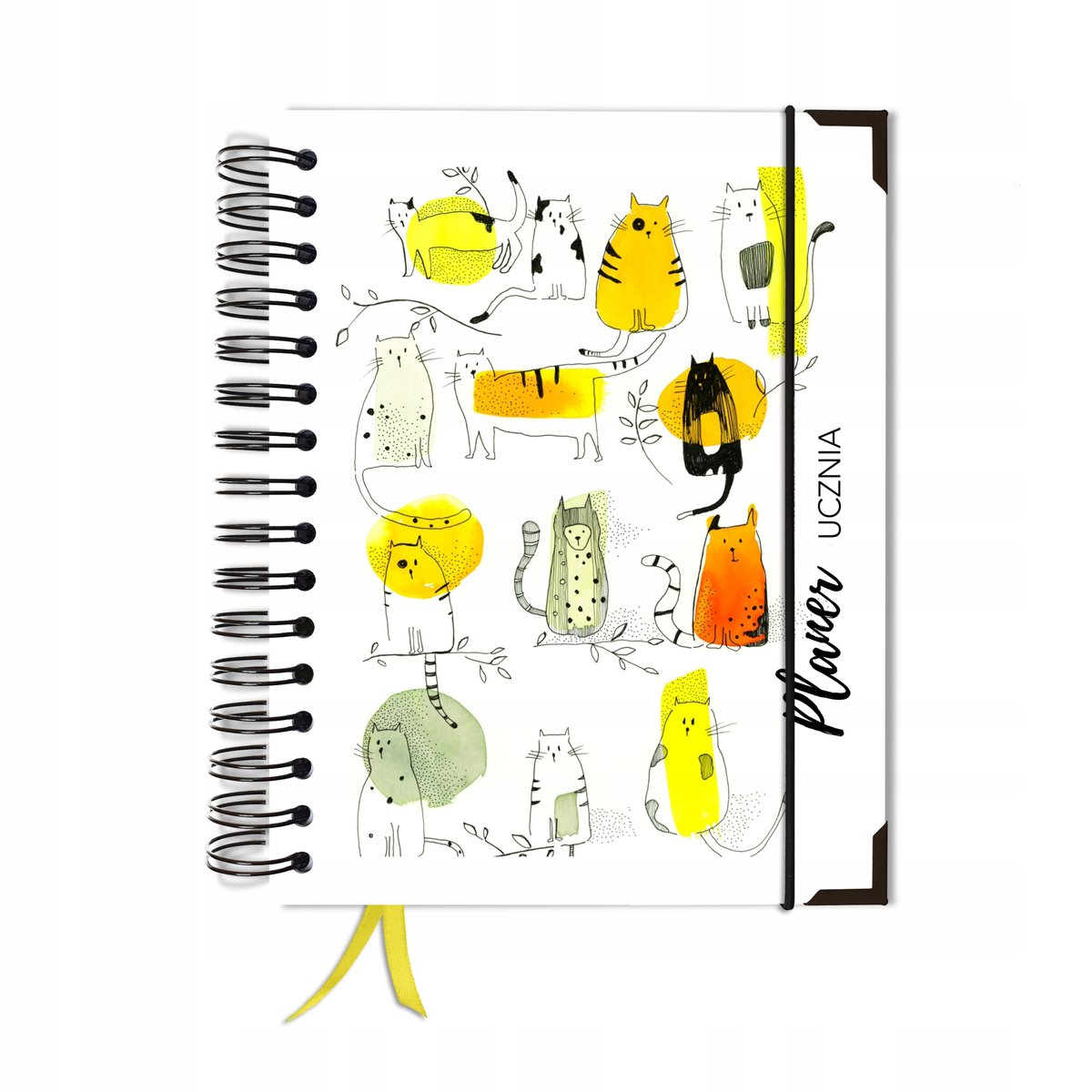 Kalendarz tygodniowy, A5, Uczniowski, Bez dat, Różnokolorowy