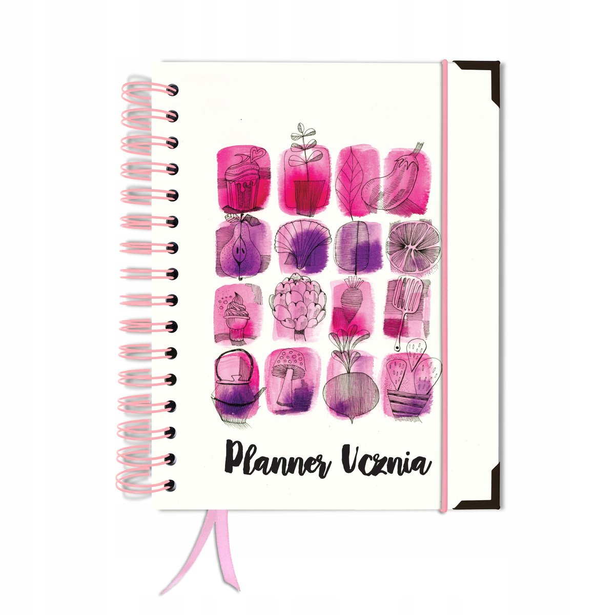 Kalendarz tygodniowy, A5, Uczniowski, Bez dat, Różnokolorowy