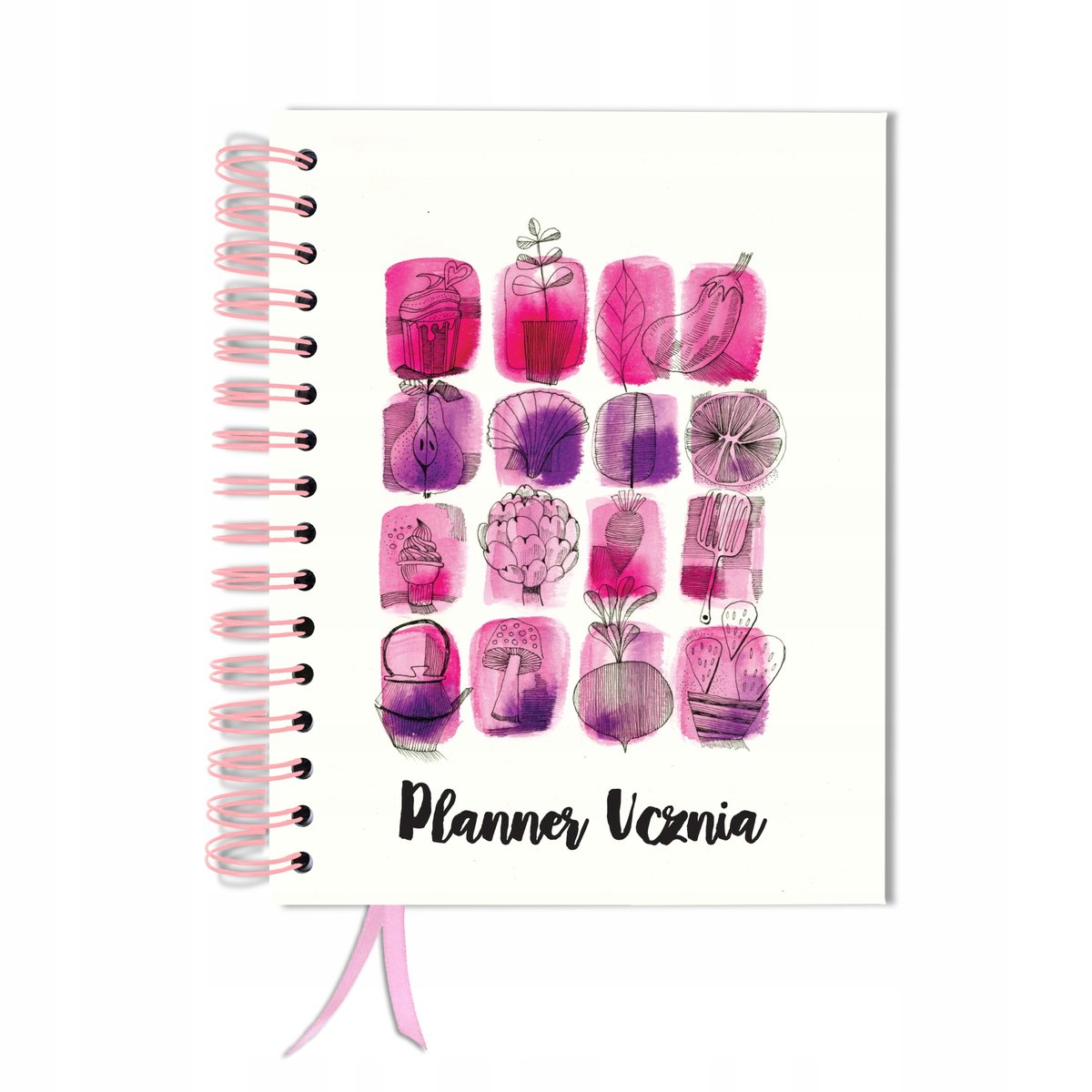 Kalendarz tygodniowy, A5, Uczniowski, Bez dat, Różnokolorowy