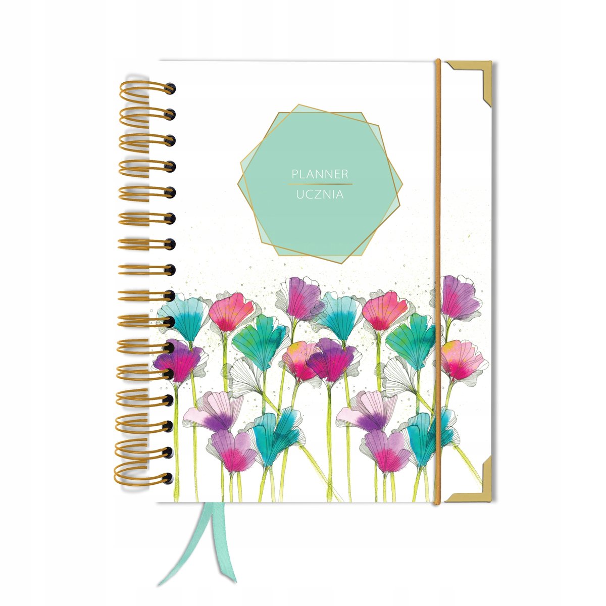 Kalendarz tygodniowy, A5, Uczniowski, Bez dat, Różnokolorowy