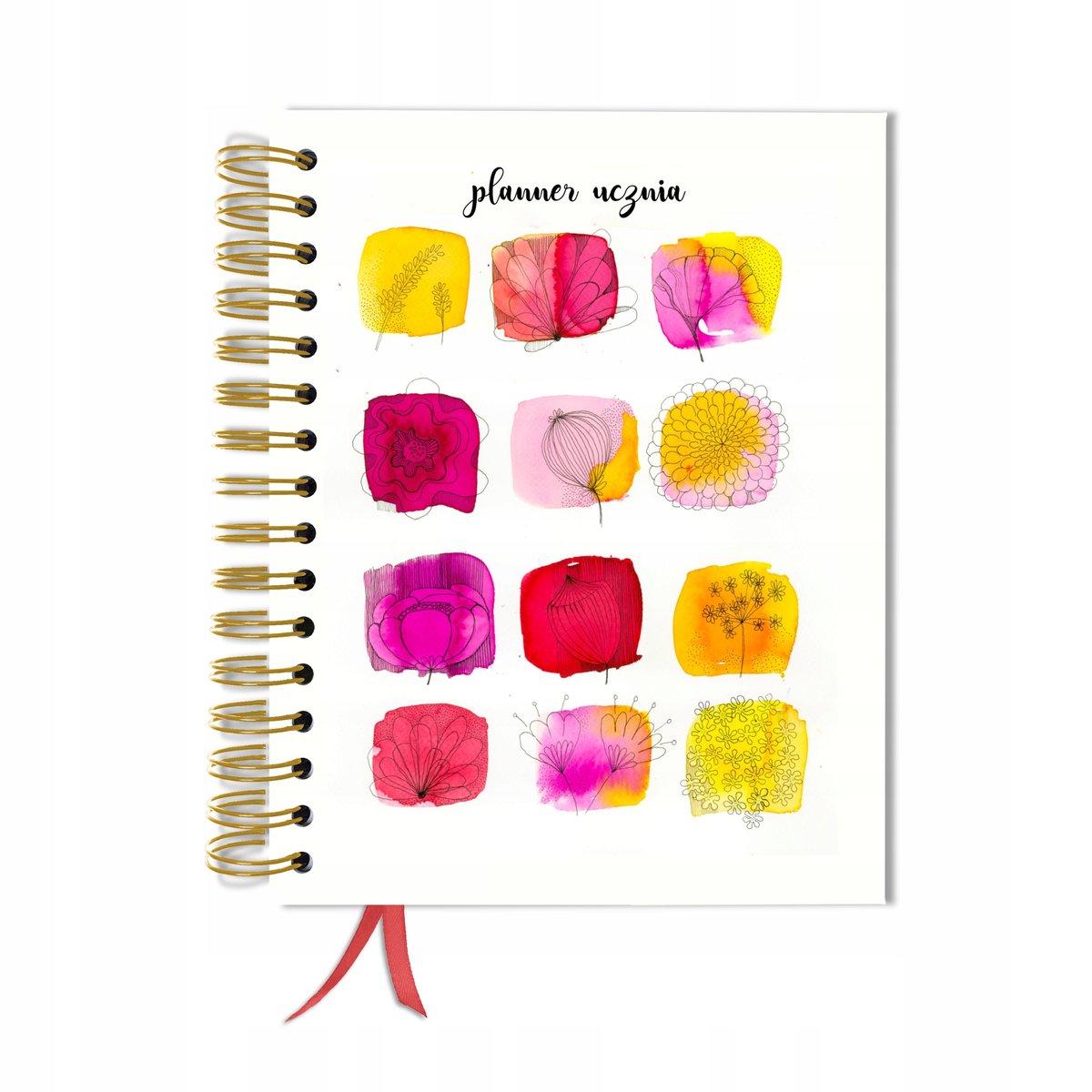 Kalendarz tygodniowy, A5, Uczniowski, Bez dat, Różnokolorowy