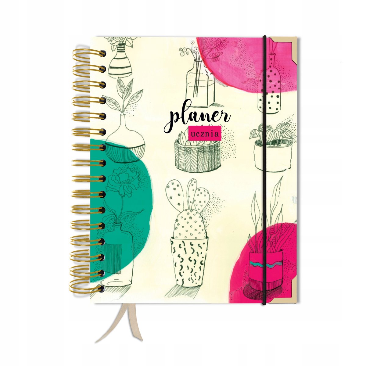 Kalendarz tygodniowy, A5, Uczniowski, Bez dat, Różnokolorowy