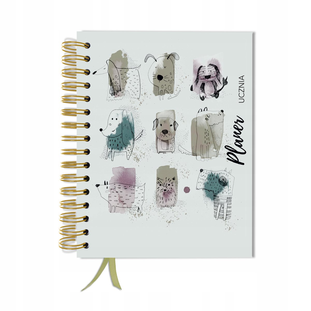 Kalendarz tygodniowy, A5, Uczniowski, Bez dat, Różnokolorowy