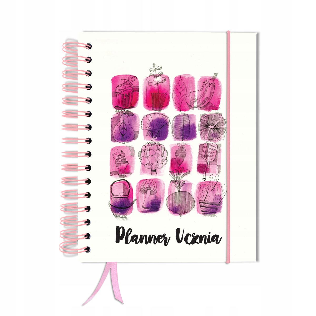 Kalendarz tygodniowy, A5, Uczniowski, Bez dat, Różnokolorowy