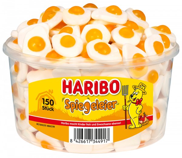 Haribo, żelki owocowe Jajka Sadzone, 150 sztuk