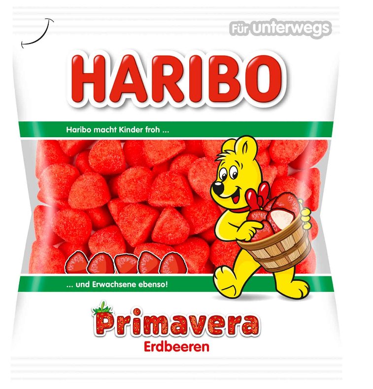 Haribo Primavera truskawki cukrowe 100g