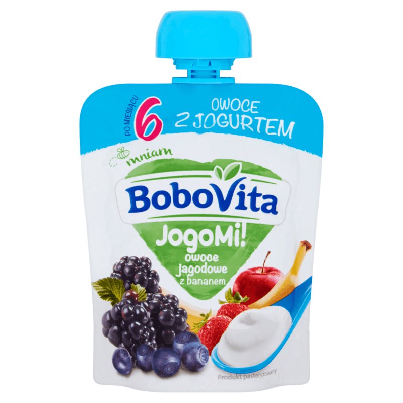 Bobovita Jogomi! Owoce Jagodowe Z Bananem 80x6) 5900852036859