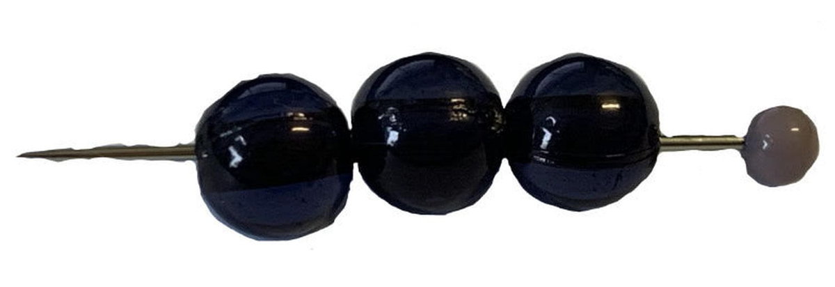 Korale Akrylowe Kula 12mm (8szt) Czarny