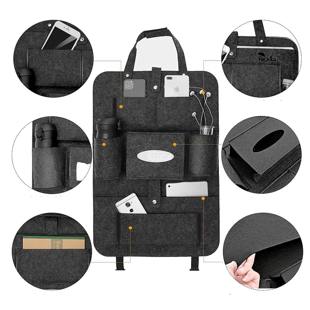 Organizer Przybornik Na Fotel Samochodu Filcowy