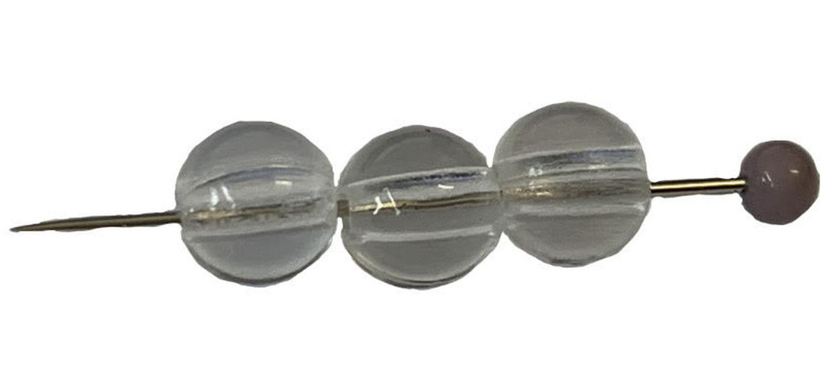Korale Akrylowe Kula 12mm (8szt) Przeźroczysty