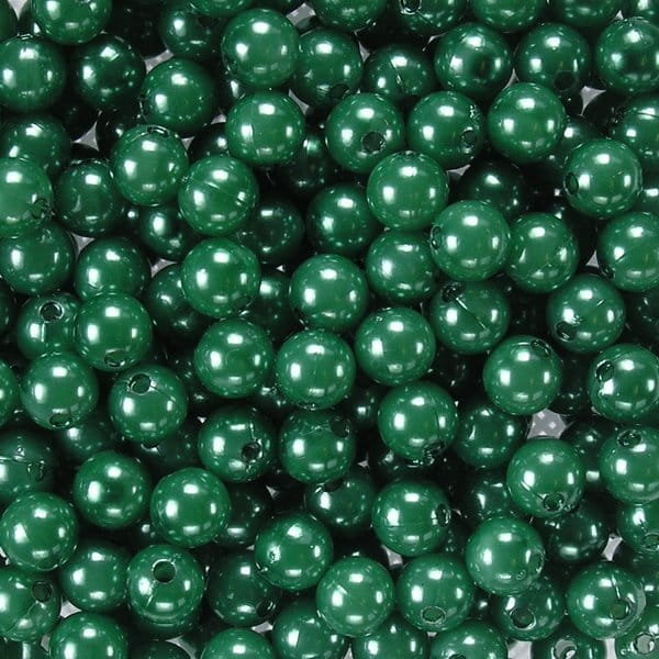 Koraliki perłowe 10 mm (10szt) Zielony