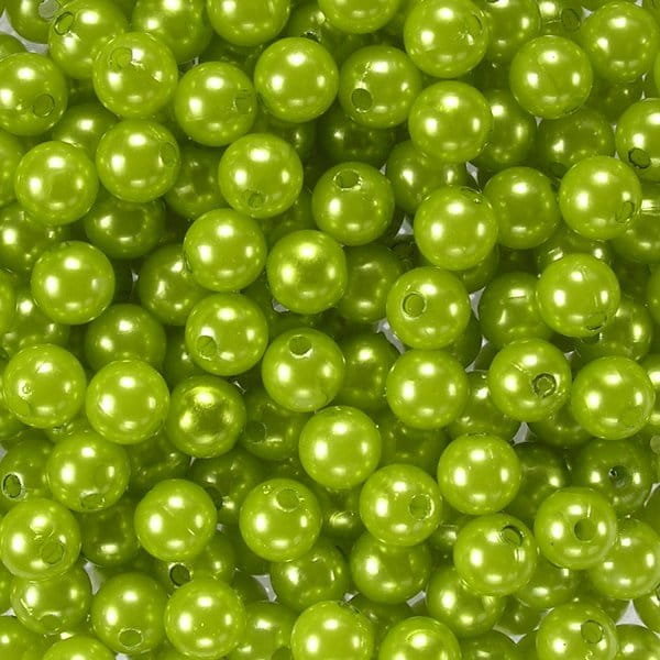 Koraliki perłowe 10 mm (10szt) Pistacja