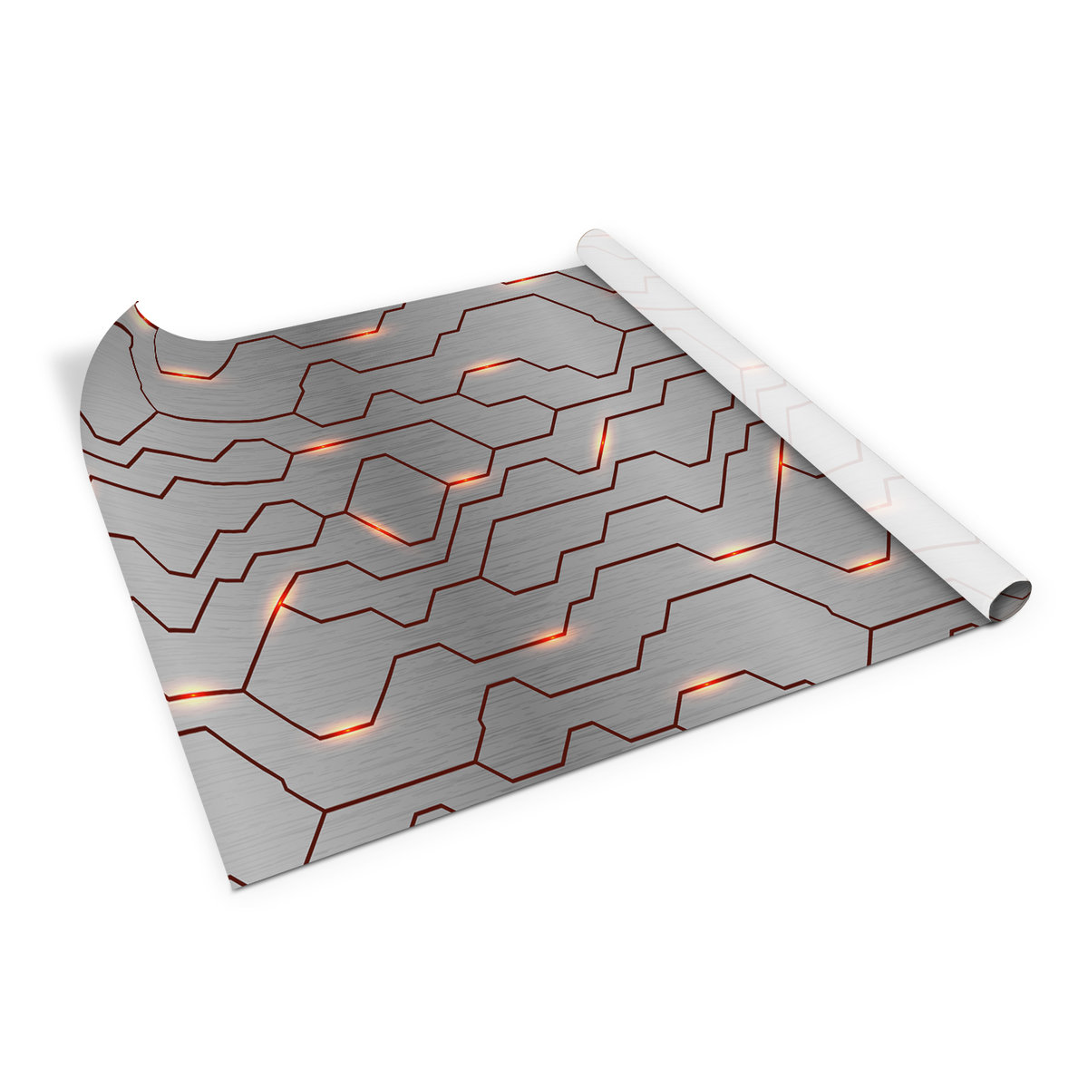 Okleina Meblowa Ozdobna Metalowa Abstrakcja 100X50