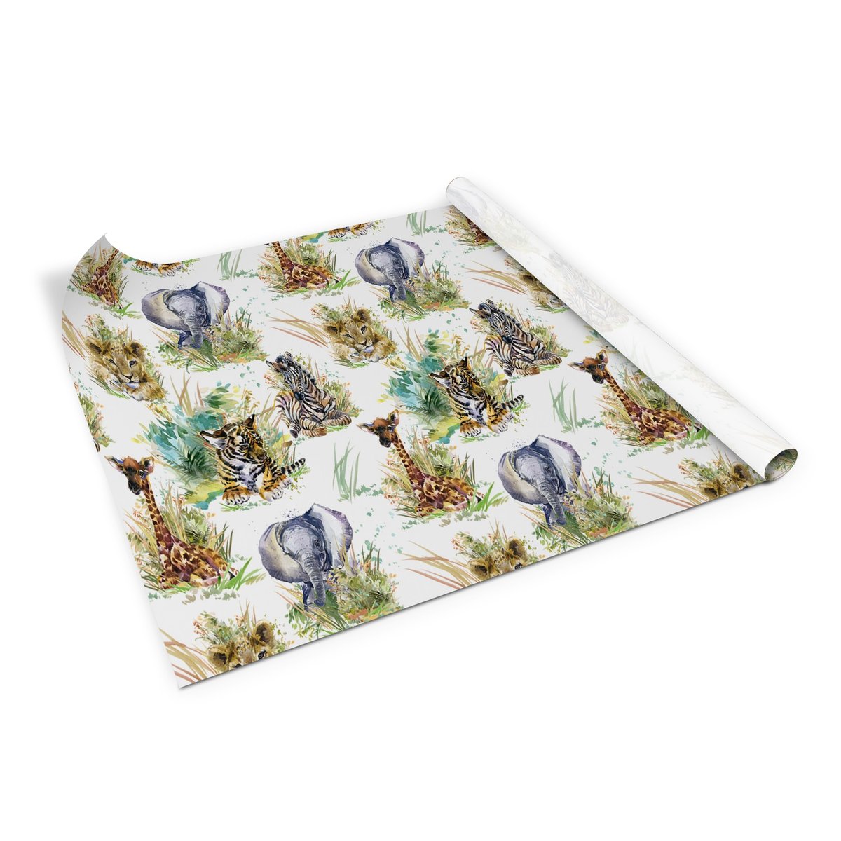 Samoprzylepna Folia Lew Żyrafa Zebra Słoń 100X50