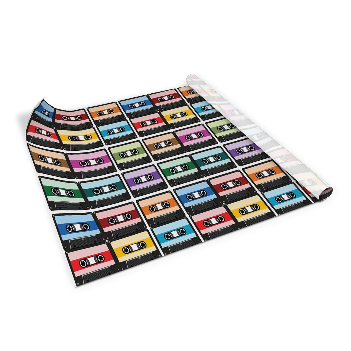 Naklejka Folia Samoprzylepna Retro Kasety 100X50