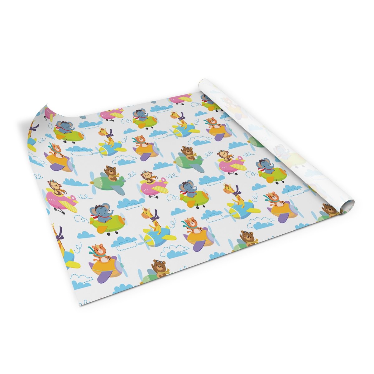 Okleina Meblowa Pcv Zwierzęta I Samoloty 100X50 Cm